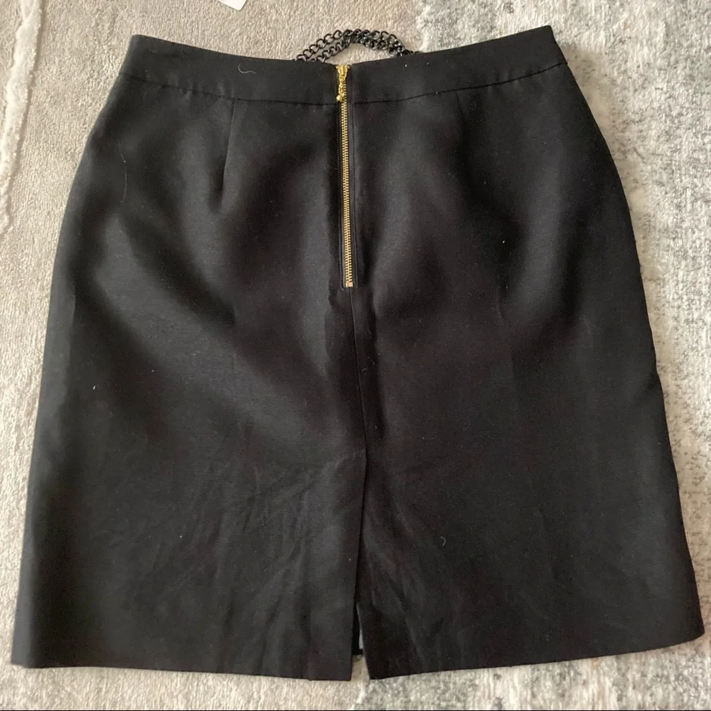 Like 🆕 Kate Spade Alexandra chain link detail cotton blend skirt